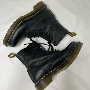 Soft Leather Womens Black Dr. Marten Boots